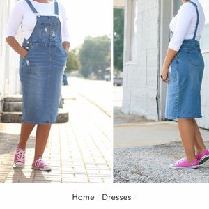 Jade Mackenzie Distressed Denim Overalls